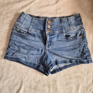 No Boundaries Stylish Blue Denim Women's Shorts Size 13